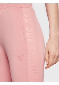 Guess Spodnie dresowe Allie Scuba V2YB18 K7UW2 Różowy Regular Fit. Kolor: różowy. Materiał: dresówka, syntetyk #5