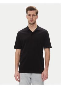 Armani Exchange Polo XM000729 AF13025 UC001 Czarny Regular Fit. Typ kołnierza: polo. Kolor: czarny. Materiał: bawełna
