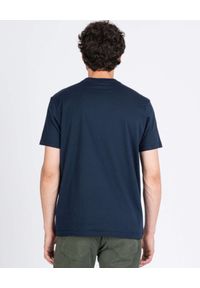 PAUL & SHARK - Granatowy t-shirt z bawełny organicznej. Kolor: niebieski. Materiał: bawełna. Długość rękawa: krótki rękaw. Wzór: aplikacja, nadruk #4