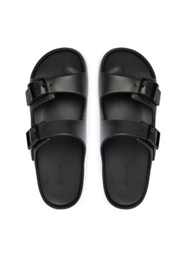 Calvin Klein Klapki Ergon Eva Double Bar Sandal HM0HM02116 Czarny. Kolor: czarny. Materiał: syntetyk