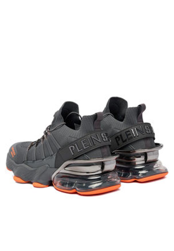 Plein Sport Sneakersy SAES USC0518 STE003N Szary. Kolor: szary. Materiał: materiał