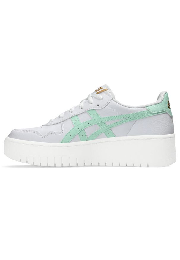 Sneakersy damskie Asics Japan S PF. Zapięcie: pasek. Kolor: biały. Obcas: na platformie. Sport: tenis
