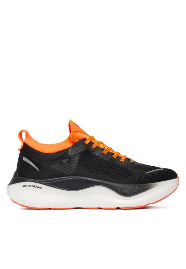 EA7 Emporio Armani Sneakersy X8X246 XK443 MZ611 Czarny. Kolor: czarny. Materiał: materiał