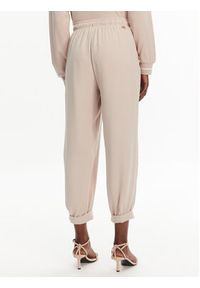 Liu Jo Sport Spodnie materiałowe TA5138 TS923 Beżowy Regular Fit. Kolor: beżowy. Materiał: syntetyk. Styl: sportowy