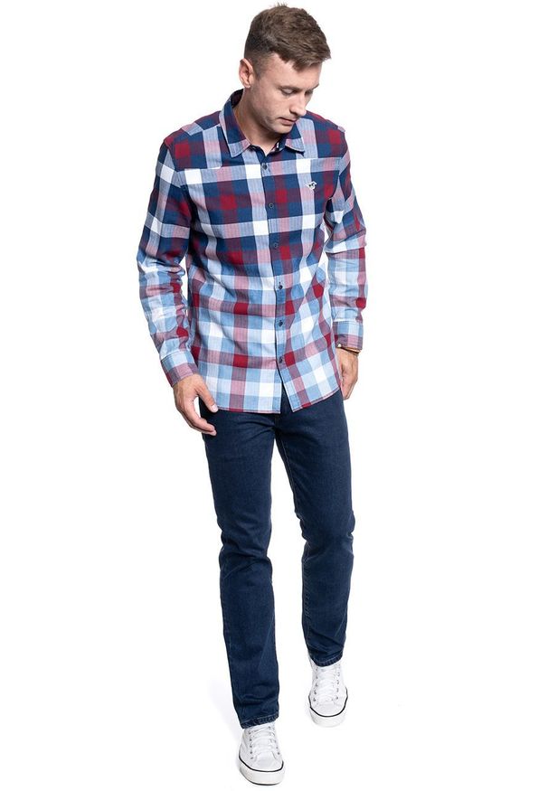 Mustang - MĘSKA KOSZULA MATERIAŁOWA MUSTANG CASPER FADE WASH 1009894 11797. Materiał: materiał