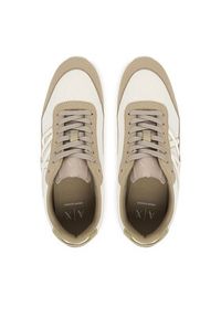 Armani Exchange Sneakersy XW002150 AF19388 MZ396 Beżowy. Kolor: beżowy. Materiał: skóra #3