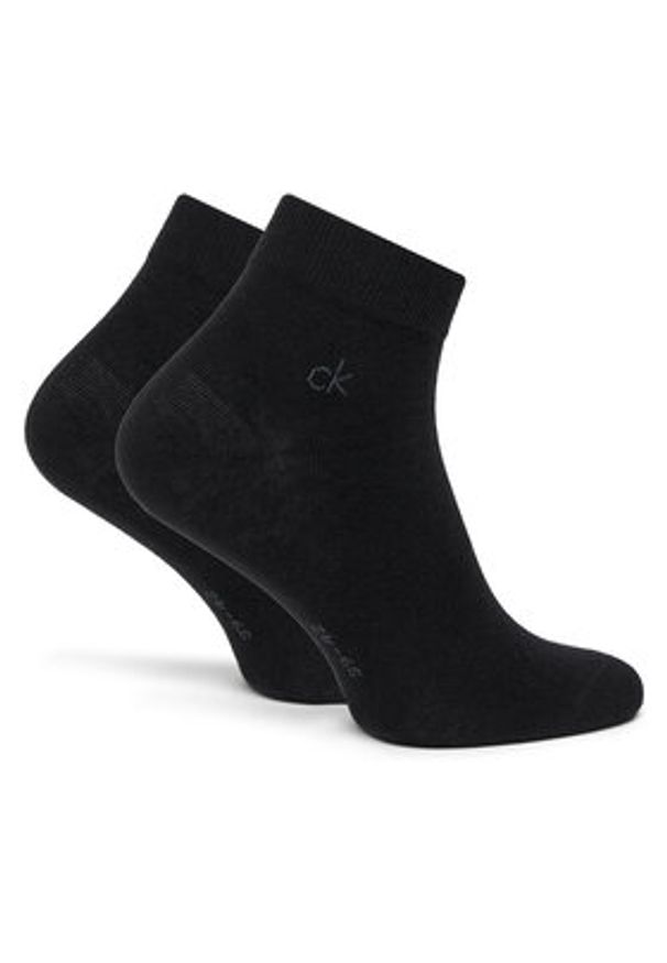 Calvin Klein Skarpety krótkie 701234209 Czarny. Kolor: czarny. Materiał: bawełna
