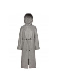 Geox - Kurtka GEOX W DORALEA LONG COAT Szary. Kolor: szary. Materiał: tkanina