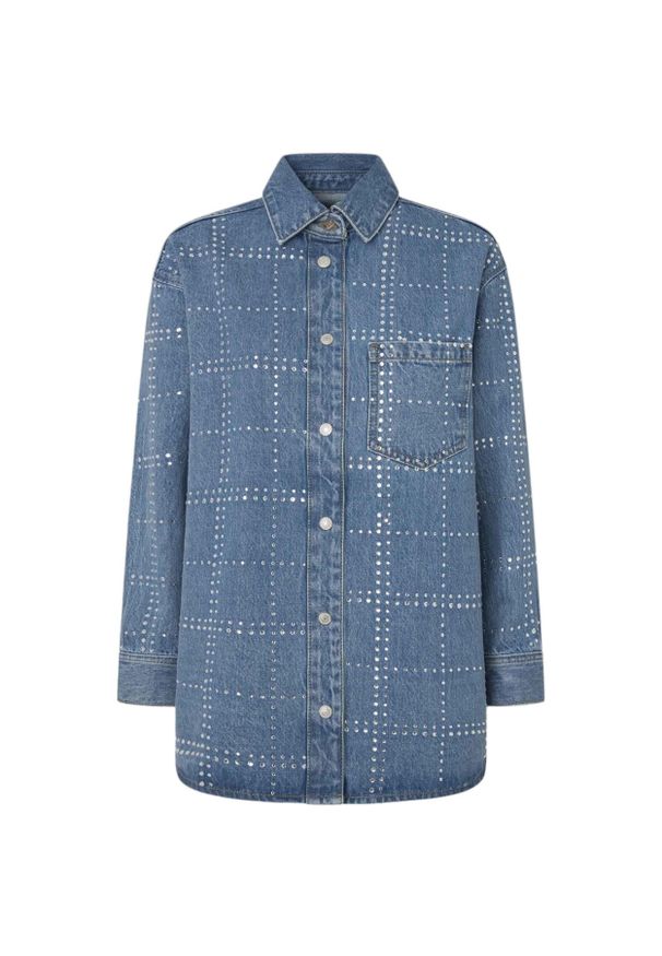 Damski overshirt Pepe Jeans Glitter. Kolor: niebieski, szary, wielokolorowy
