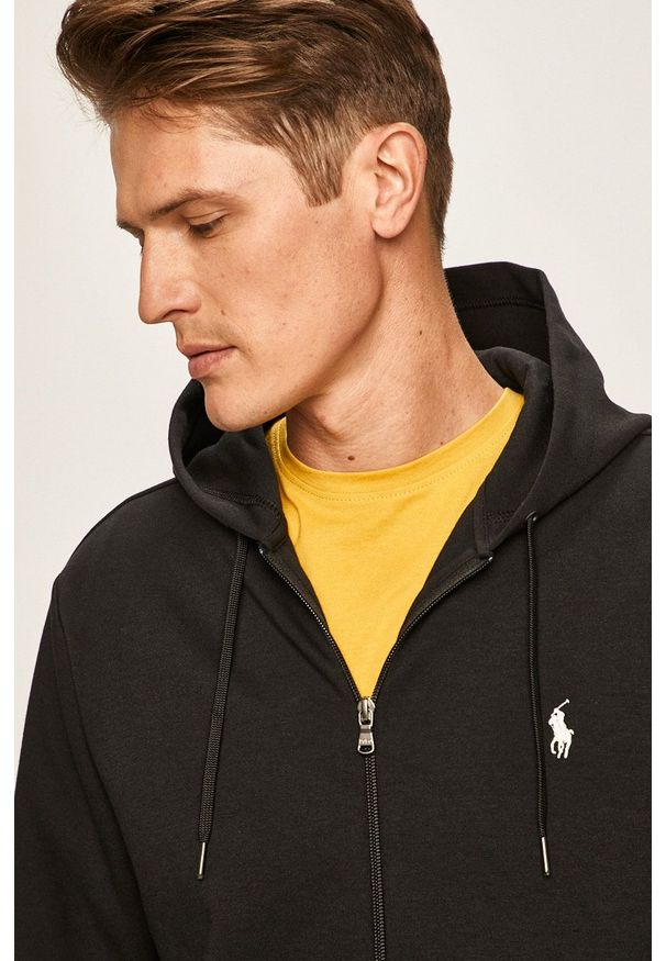 Polo Ralph Lauren - Bluza. Okazja: na co dzień. Typ kołnierza: polo. Kolor: czarny. Styl: casual