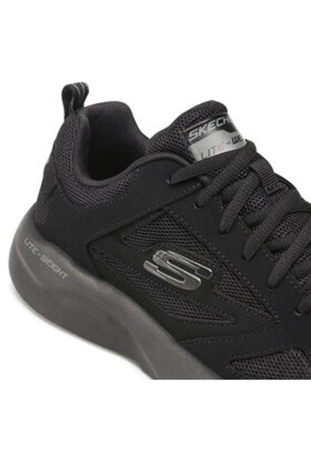 skechers - Skechers Sneakersy Fallford 58363/BBK Czarny. Kolor: czarny. Materiał: skóra