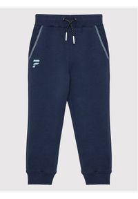Guess Spodnie dresowe L2YQ15 KA3P1 Granatowy Regular Fit. Kolor: niebieski. Materiał: bawełna