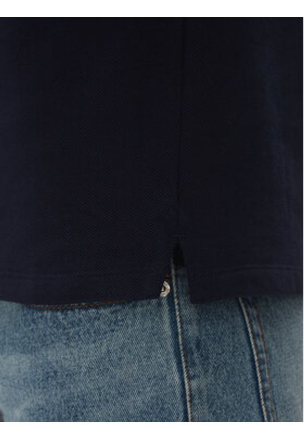 AMI PARIS Polo BFUPL001.760 Granatowy Regular Fit. Typ kołnierza: polo. Kolor: niebieski. Materiał: bawełna