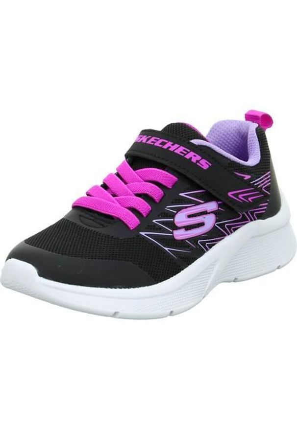 skechers - Buty do chodzenia dla dzieci Skechers Bold Delight. Zapięcie: rzepy. Kolor: czarny. Materiał: materiał, syntetyk. Szerokość cholewki: normalna. Sport: turystyka piesza