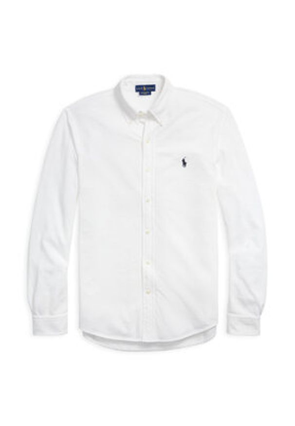 Polo Ralph Lauren Koszula 710654408003 Biały Regular Fit. Typ kołnierza: polo. Kolor: biały. Materiał: bawełna