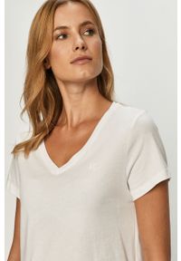 Lauren Ralph Lauren - T-shirt. Okazja: na co dzień. Kolor: biały. Materiał: bawełna, dzianina. Wzór: gładki. Styl: casual #2