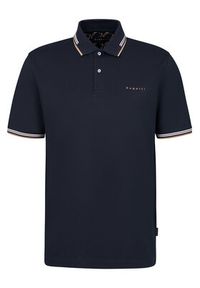 Bugatti Polo 8150-75031C Granatowy Regular Fit. Typ kołnierza: polo. Kolor: niebieski. Materiał: syntetyk, bawełna #2