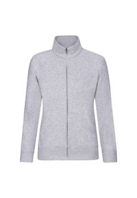 FRUIT OF THE LOOM - Kurtka Dresowa Premium Dla Pań I Panów. Kolor: szary. Materiał: dresówka