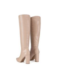 Jenny Fairy Kozaki HY316-5 Beżowy. Kolor: beżowy. Materiał: skóra #3