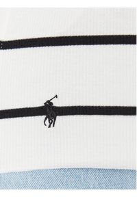 Polo Ralph Lauren Bluzka 211892602002 Biały Slim Fit. Typ kołnierza: polo. Kolor: biały. Materiał: wiskoza #3