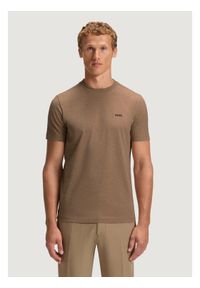 BOSS T-Shirt 50506373 Khaki Regular Fit. Kolor: brązowy. Materiał: bawełna #1