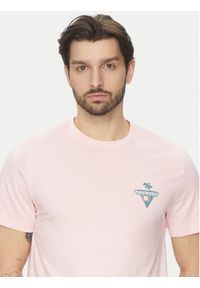 Guess Jeans T-Shirt M5GI55 K8FQ4 Różowy Regular Fit. Kolor: różowy. Materiał: bawełna