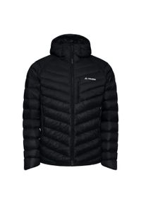 Vaude - Kurtka z zamkiem błyskawicznym z kapturem VAUDE Monviso Down Hooded. Typ kołnierza: kaptur. Kolor: czarny. Materiał: puch. Sport: turystyka piesza #1
