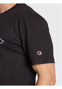 Champion T-Shirt Script Logo Embroidery 218007 Czarny Regular Fit. Kolor: czarny. Materiał: bawełna