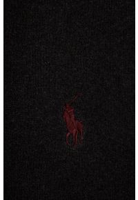 Polo Ralph Lauren szalik bawełniany kolor szary gładki. Kolor: szary. Materiał: bawełna. Wzór: gładki #2