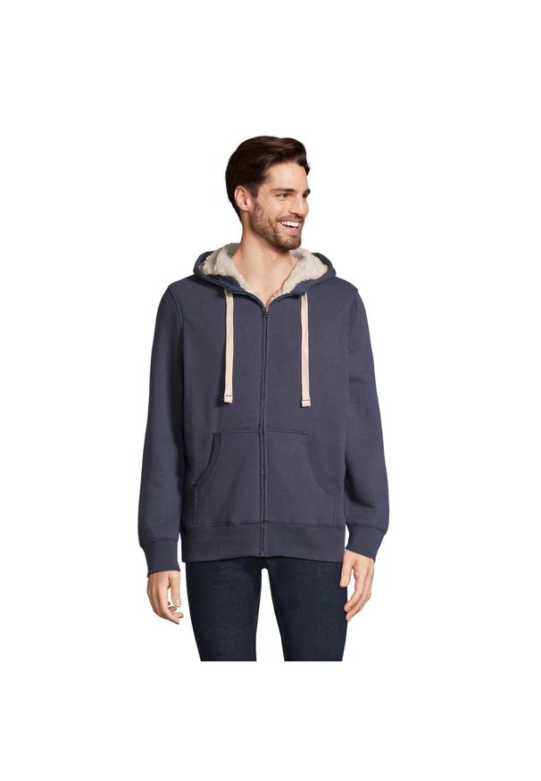 SOL'S - Kurtka Dla Dorosłych Unisex Sherpa Zapinana Na Zamek Błyskawiczny. Kolor: niebieski. Sport: turystyka piesza