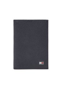 TOMMY HILFIGER - Tommy Hilfiger Duży Portfel Męski Th Flag Bifold AM0AM13522 Granatowy. Kolor: niebieski. Materiał: skóra