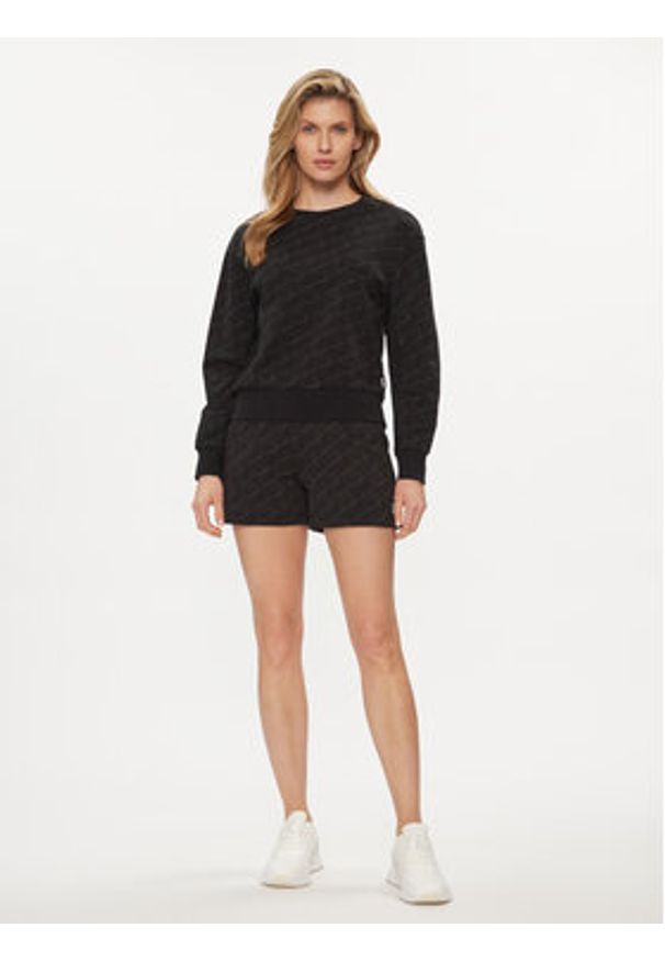 EA7 Emporio Armani Szorty sportowe 3DTS55 TJUAZ 1200 Czarny Regular Fit. Kolor: czarny. Materiał: bawełna
