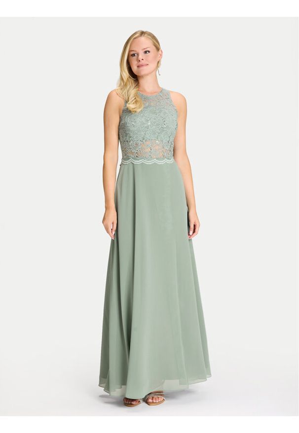 Swing Sukienka wieczorowa 5AI01400 Zielony Regular Fit. Kolor: zielony. Materiał: syntetyk. Styl: wizytowy
