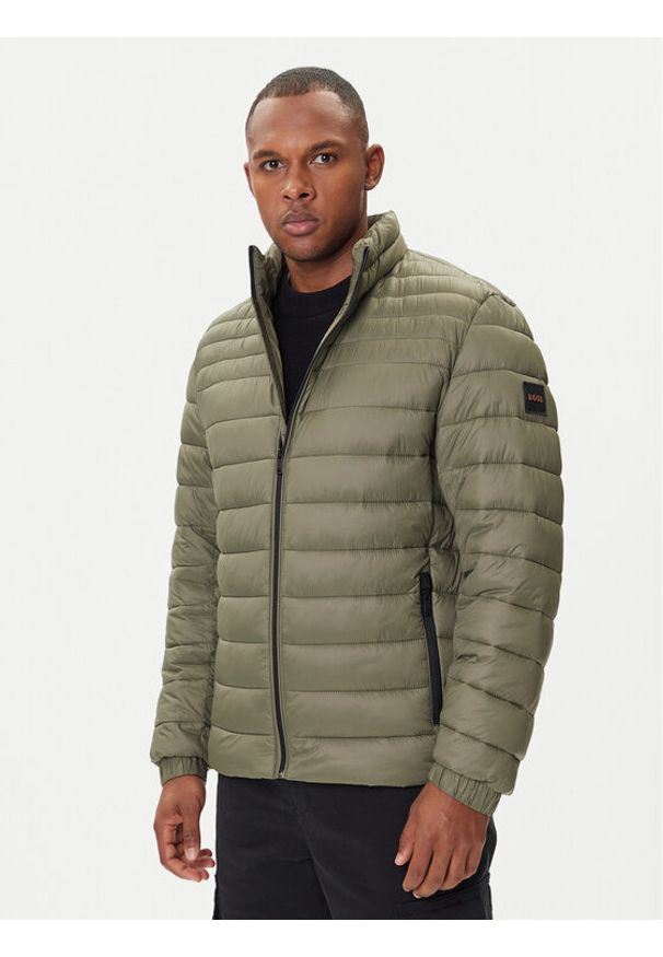 BOSS Kurtka przejściowa Oden2 50530822 Zielony Slim Fit. Kolor: zielony. Materiał: syntetyk