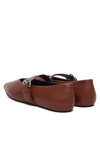 Weekend Max Mara Baleriny 2615521054650 Brązowy. Kolor: brązowy. Materiał: skóra #5