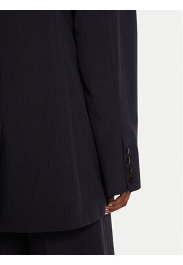 Herskind Marynarka Yago 5253519 Granatowy Oversize. Kolor: niebieski. Materiał: syntetyk