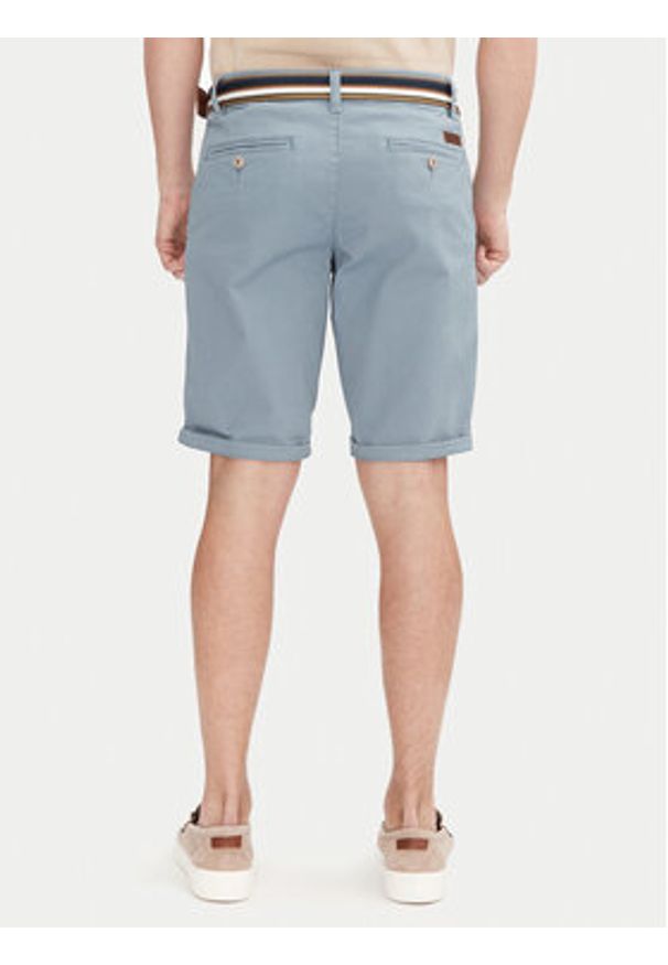 INDICODE Szorty materiałowe Royce 70-039 Niebieski Slim Fit. Kolor: niebieski. Materiał: bawełna