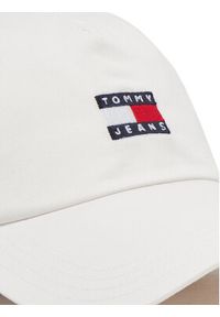 Tommy Jeans Czapka z daszkiem Heritage Core Cap AM0AM12933 Biały. Kolor: biały. Materiał: bawełna, materiał