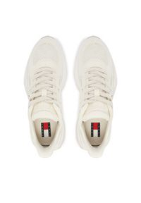Tommy Jeans Sneakersy Tjw Sporty Knit Runner EN0EN02962 Biały. Kolor: biały. Materiał: materiał #3