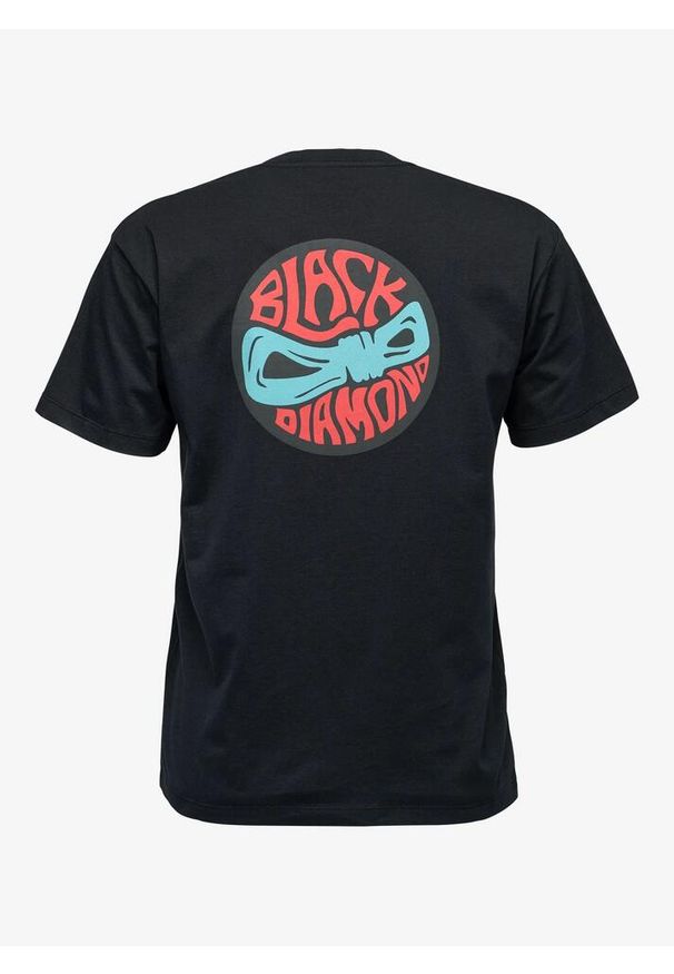 Koszulka bawełniana damska Black Diamond Rope Badge SS Tee. Kolor: czarny. Materiał: bawełna