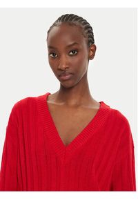 Brave Soul Sukienka dzianinowa LKD-230MARTHADRB Czerwony Oversize. Kolor: czerwony. Materiał: syntetyk. Typ sukienki: oversize #3