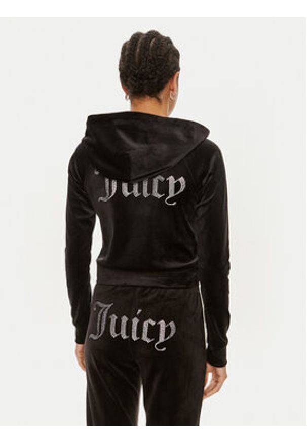 Juicy Couture Bluza Madison JCWA122001 Czarny Slim Fit. Kolor: czarny. Materiał: syntetyk