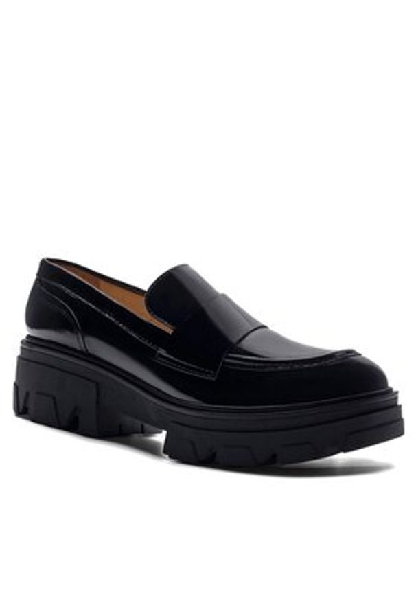 Badura Loafersy VILA-2876 Czarny. Kolor: czarny. Materiał: skóra