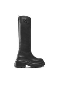 Karl Lagerfeld - KARL LAGERFELD Kozaki KL45090 Czarny. Kolor: czarny. Materiał: skóra