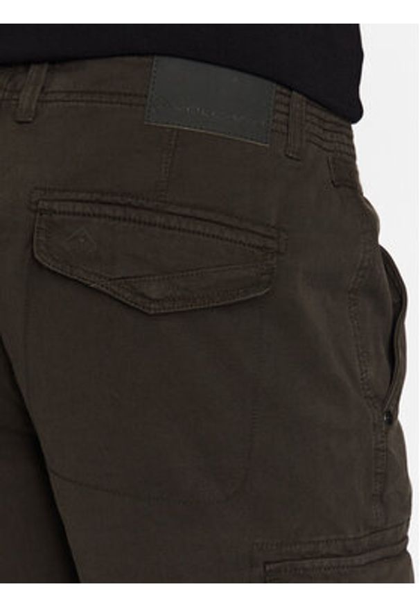 Volcano Spodnie materiałowe Hampter M07234-S23 Khaki Regular Fit. Kolor: brązowy. Materiał: materiał, bawełna