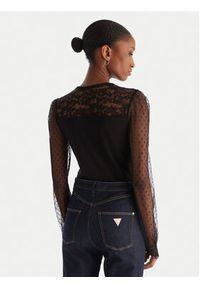 Morgan Bluzka 252-TARSILA Czarny Slim Fit. Kolor: czarny. Materiał: syntetyk, wiskoza #5