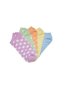 Pary skarpetek w kropki Urban Classics No Shox (x5). Kolor: wielokolorowy. Wzór: kropki #1