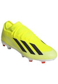 Adidas - Buty adidas X Crazyfast League Fg M IG0605 żółte. Kolor: żółty. Materiał: materiał, syntetyk. Szerokość cholewki: normalna #3