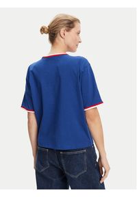 Guess Jeans T-Shirt W5YI19 K8HM0 Niebieski Regular Fit. Kolor: niebieski. Materiał: bawełna #4