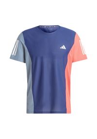 Adidas - Koszulka Own The Run Colorblock. Kolor: czerwony, niebieski, wielokolorowy. Sport: bieganie #2